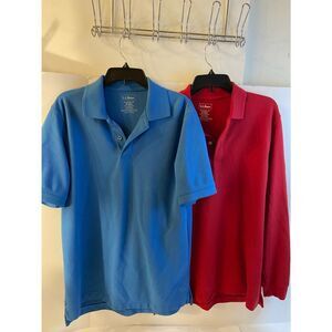 Mens LLBean shirt lot medium red and blue